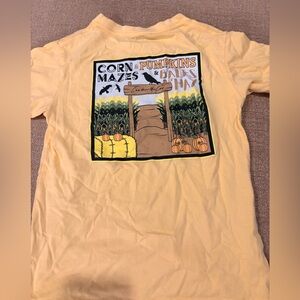 Kids Yellow Corn Maze Graphic Tee